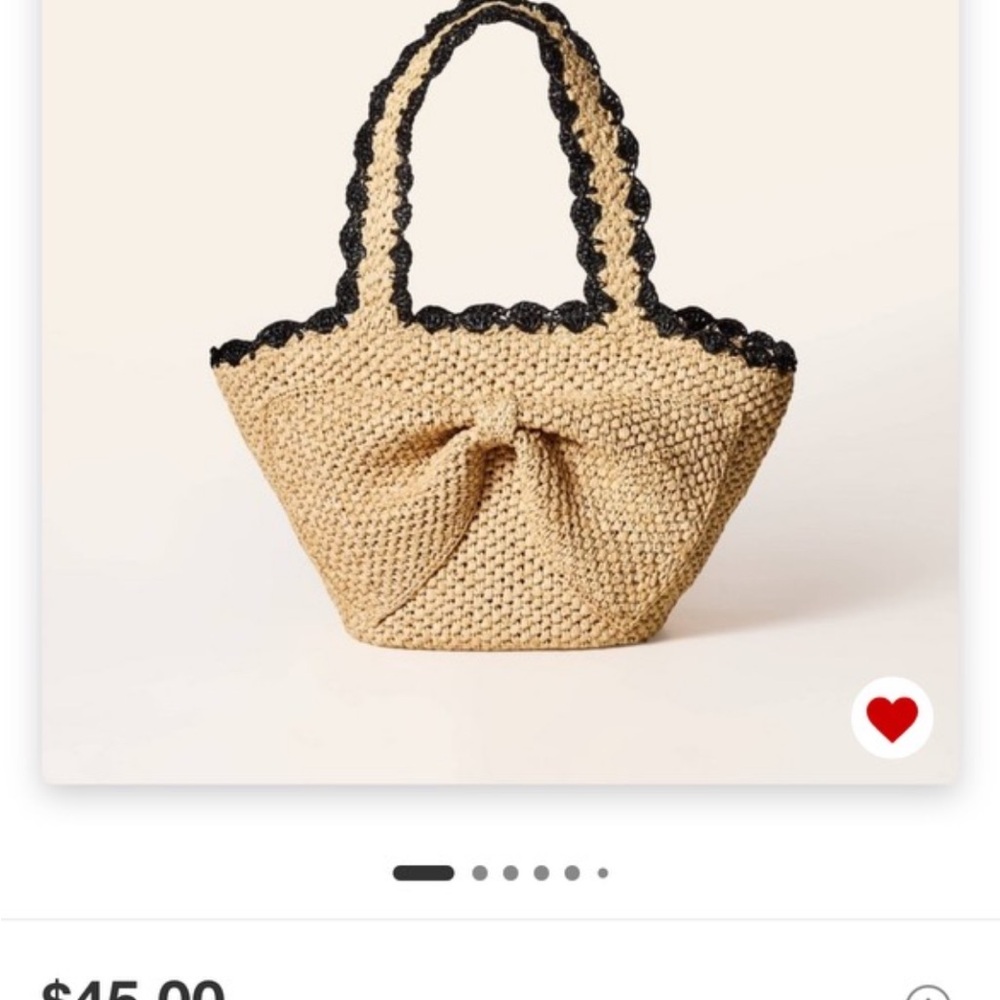 Kate Spade Raffia Bow Bag